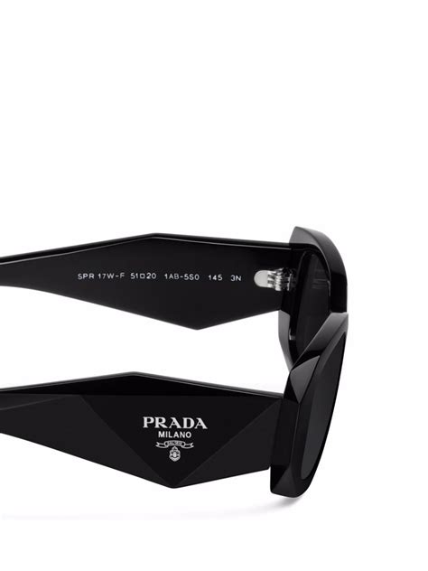 prada logo on sunglasses|More.